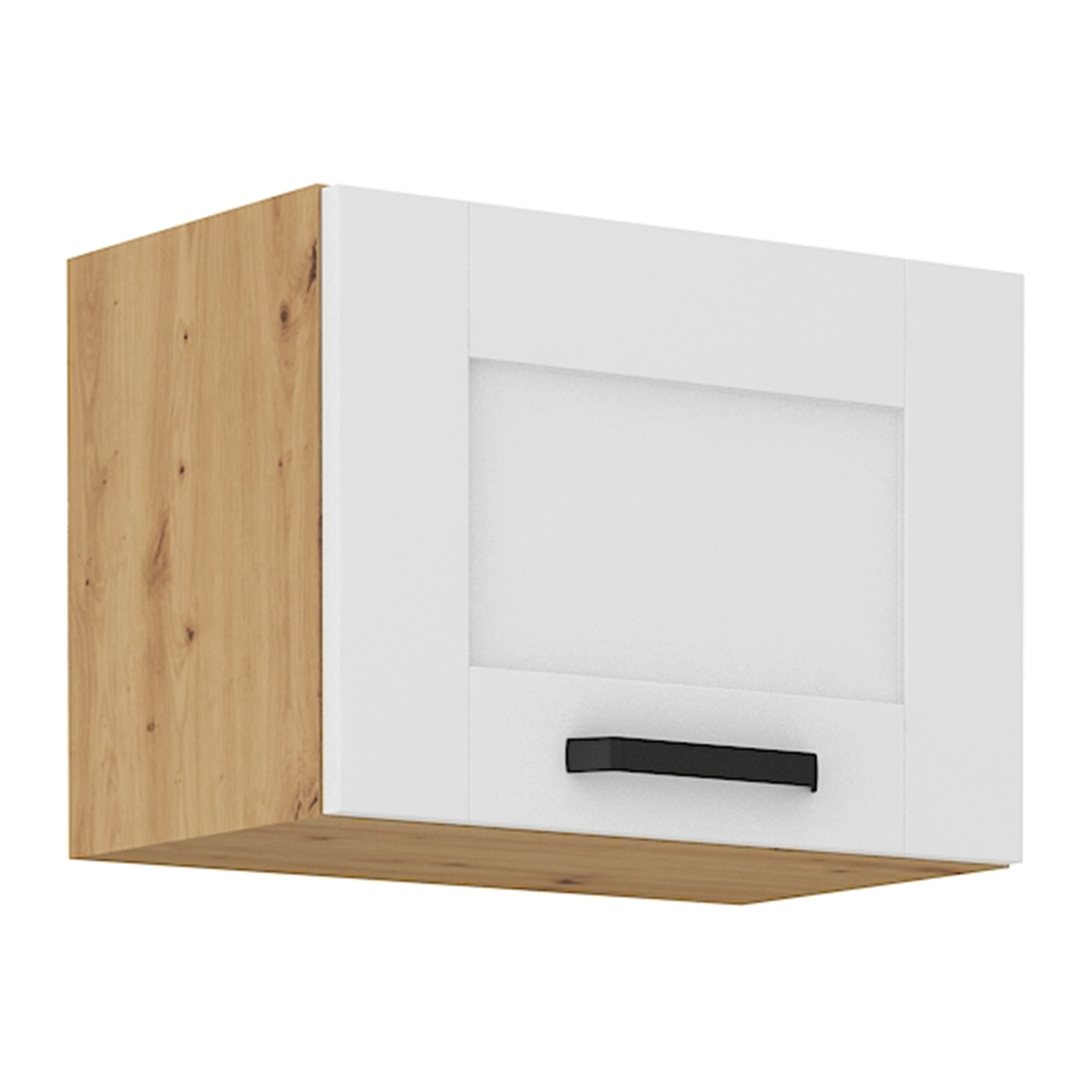 Horná skrinka, biela/dub artisan, LULA 50 GU-36 1F