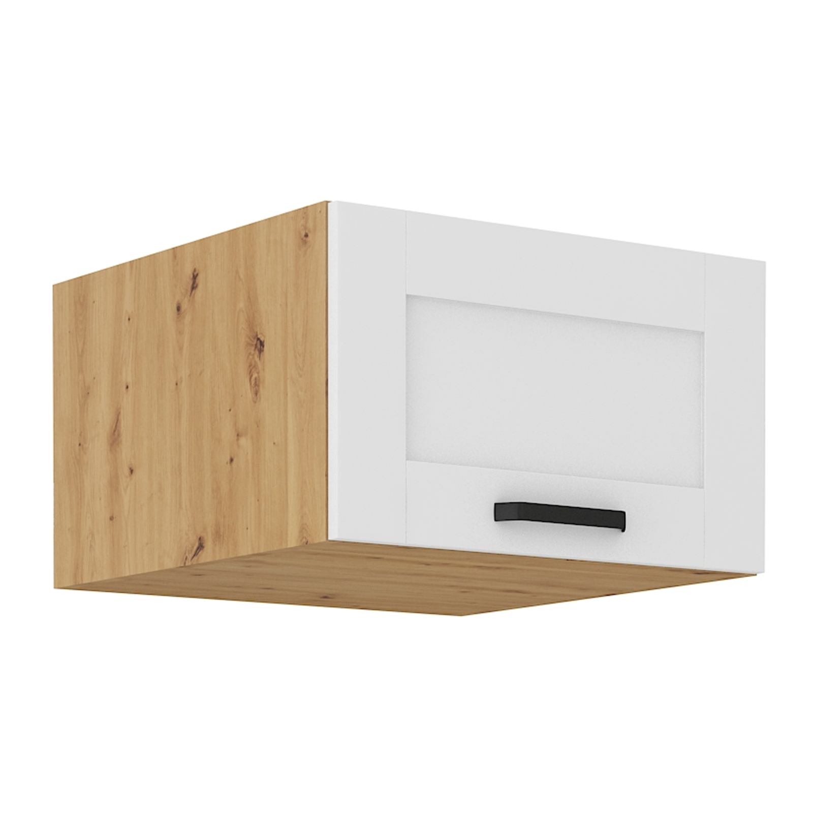 Horná skrinka, biela/dub artisan, LULA 60 NAGU-36 1F