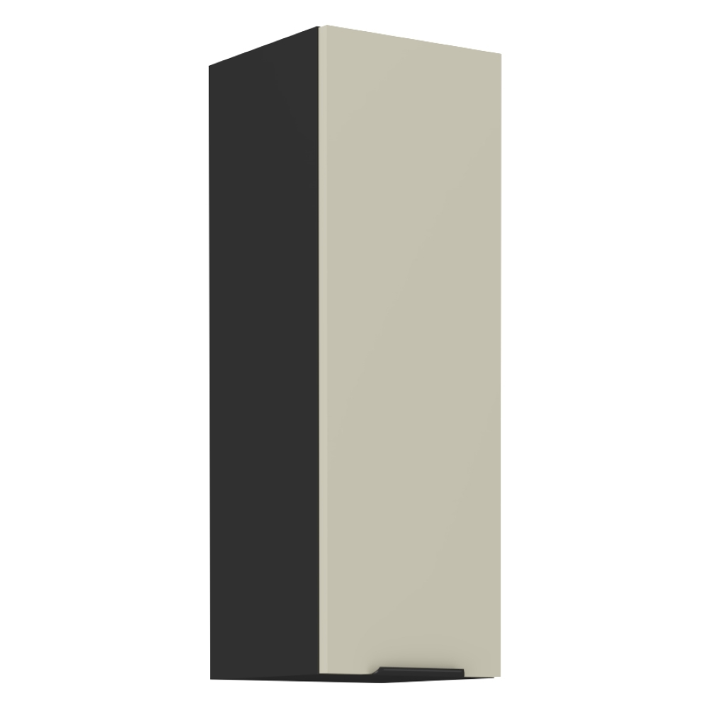 Horná skrinka, cashmere/čierna, ARAKA 30 G-90 1F