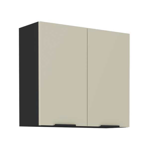 Horná skrinka, cashmere/čierna, ARAKA 80 G-72 2F