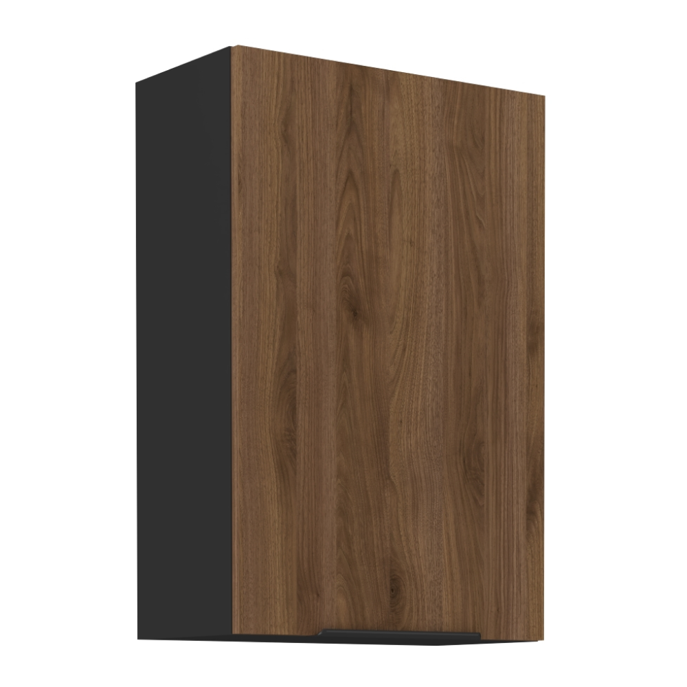 Horná skrinka, orech okapi/čierna, MENZO 60 G-90 1F