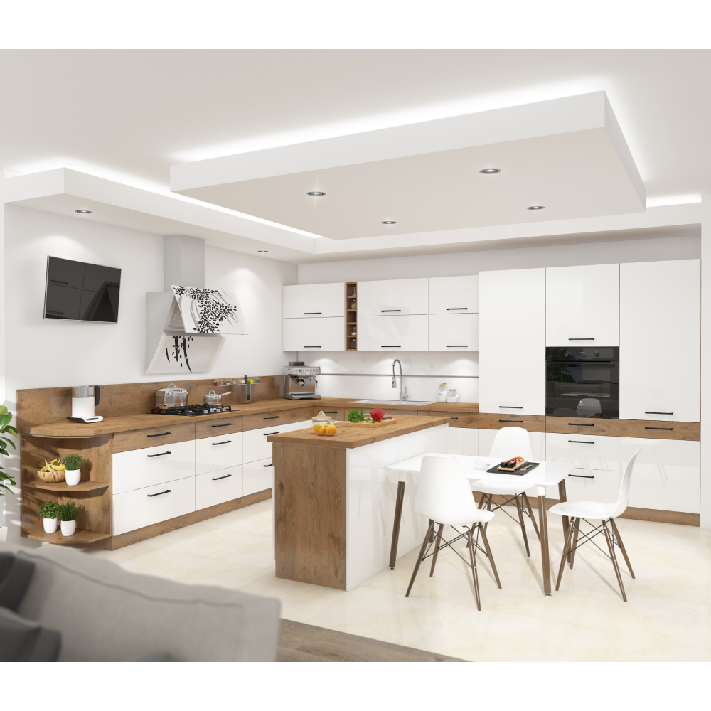 Horná policová skrinka, dub lancelot, VEGA 30 G-72 ZAK – Obrázok 9