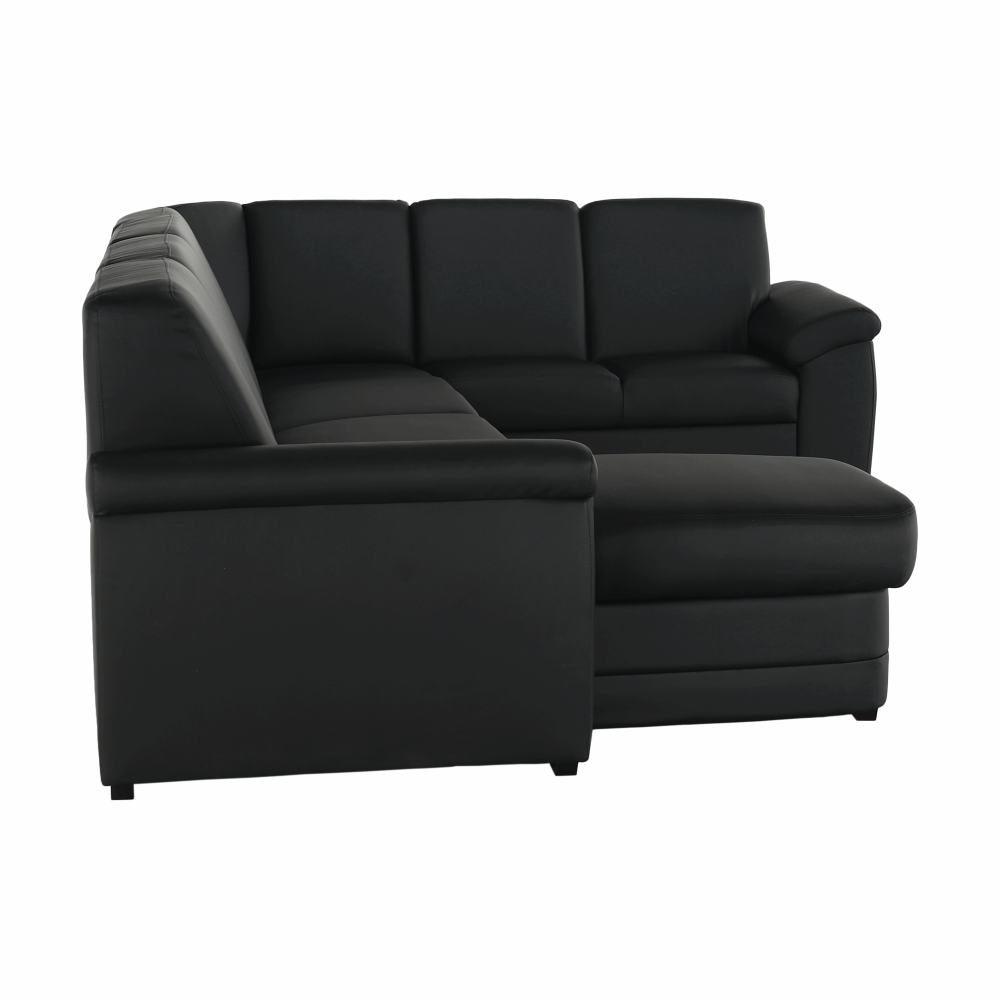 Sedacia súprava v tvare U, ekokoža čierna, ľavá, BITER U – Obrázok 20