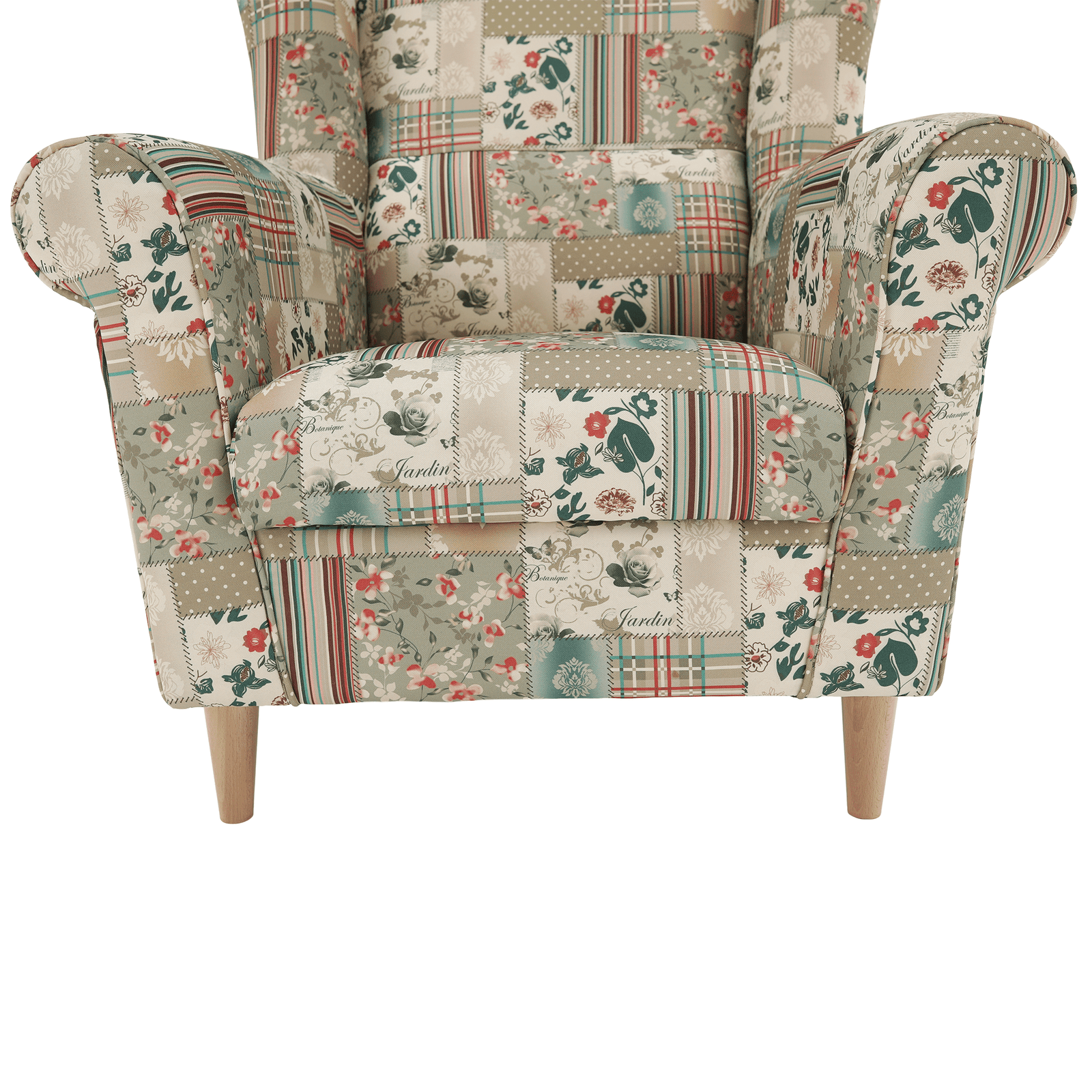 Kreslo ušiak, látka patchwork viorica 1, CHARLOT – Obrázok 16