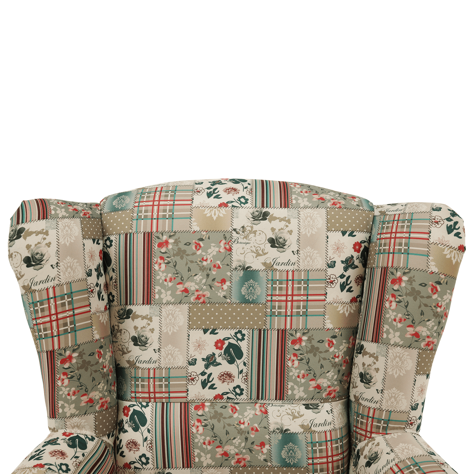 Kreslo ušiak, látka patchwork viorica 1, CHARLOT – Obrázok 3