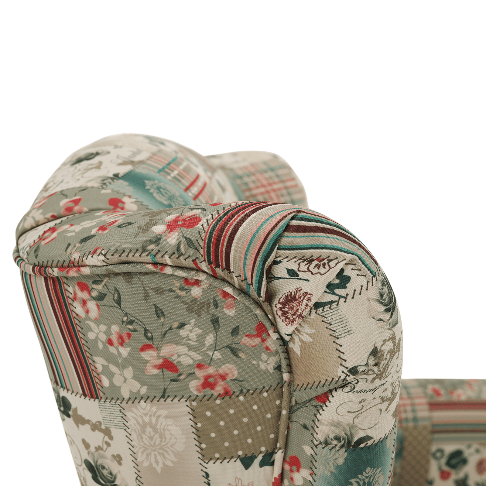 Kreslo ušiak, látka patchwork viorica 1, CHARLOT – Obrázok 6
