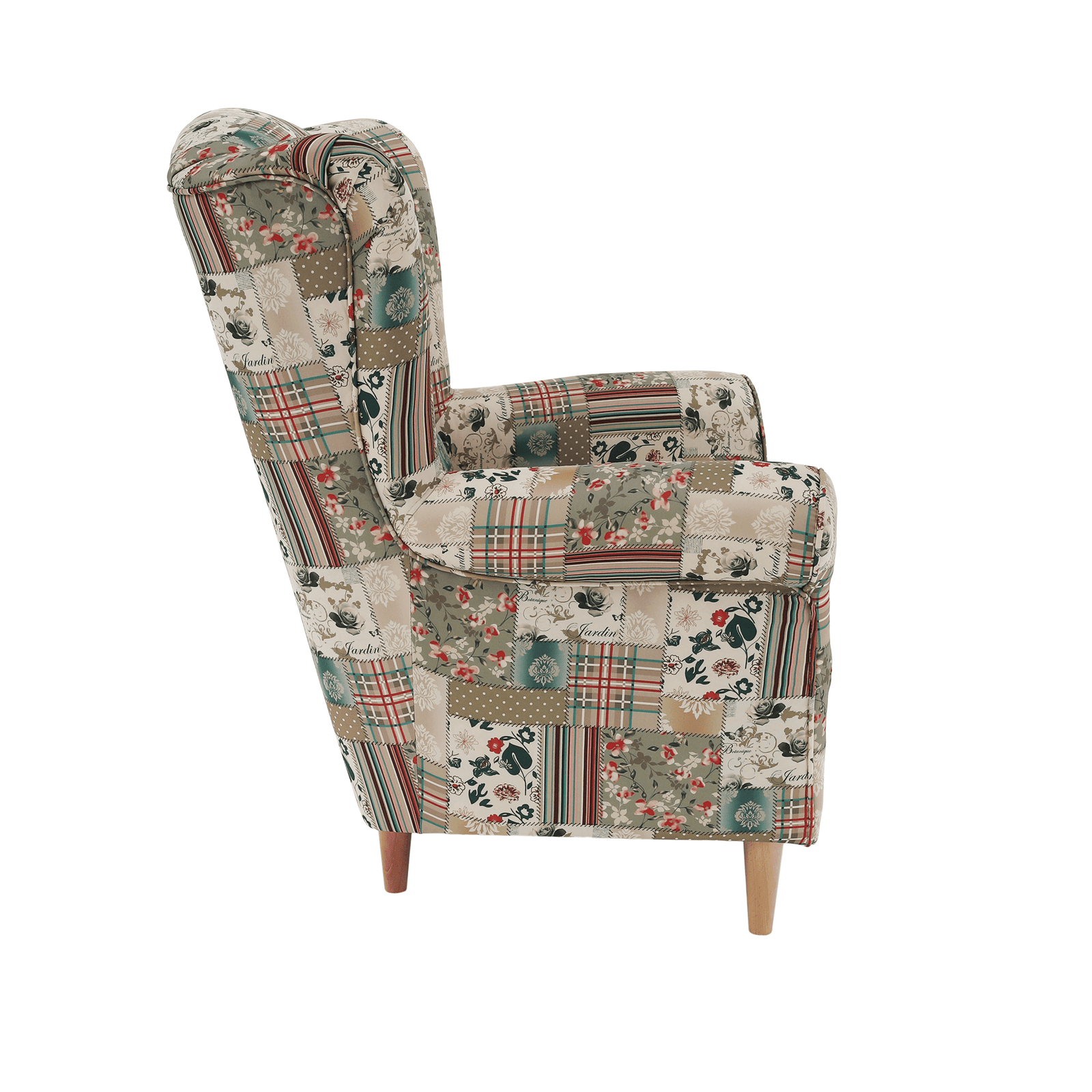 Kreslo ušiak, látka patchwork viorica 1, CHARLOT – Obrázok 11