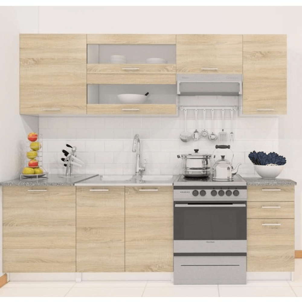 Dolná skrinka, dub sonoma/biela, FABIANA S - 40SZ2 – Obrázok 2