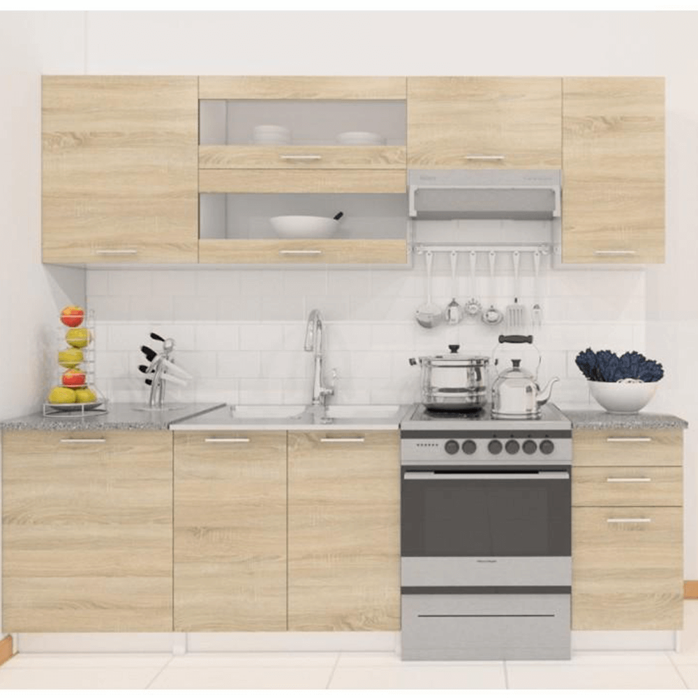 Horná rohová skrinka, dub sonoma/biela, pravá, FABIANA W - 60N – Obrázok 3