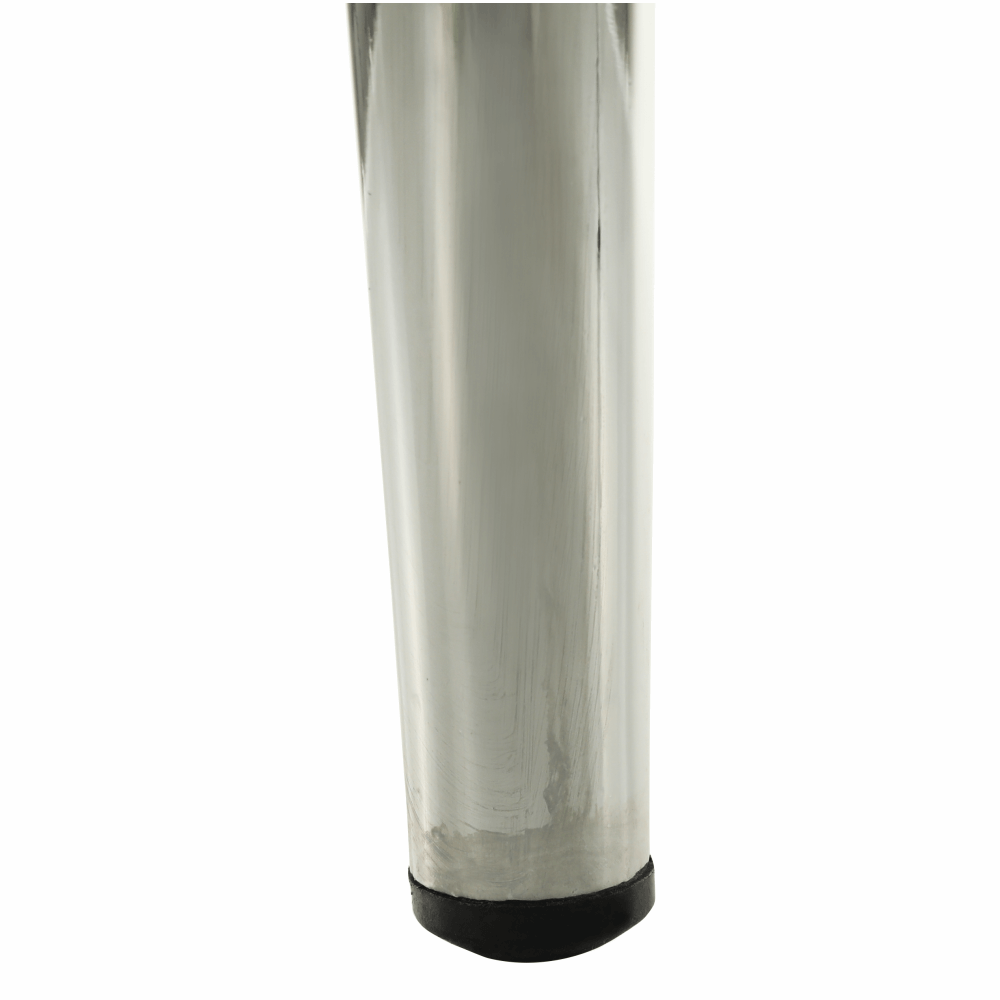 Jedálenská stolička, ekokoža čierna/chróm, ERVINA – Obrázok 8