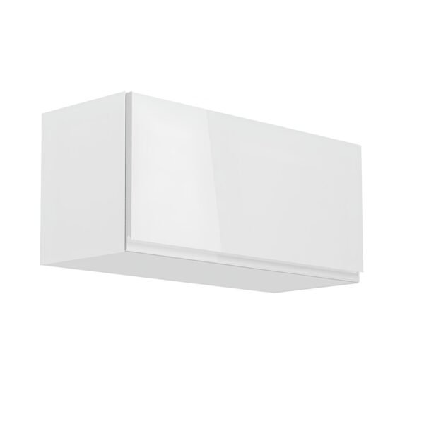 Horná skrinka, biela/biely extra vysoký lesk, AURORA G80K