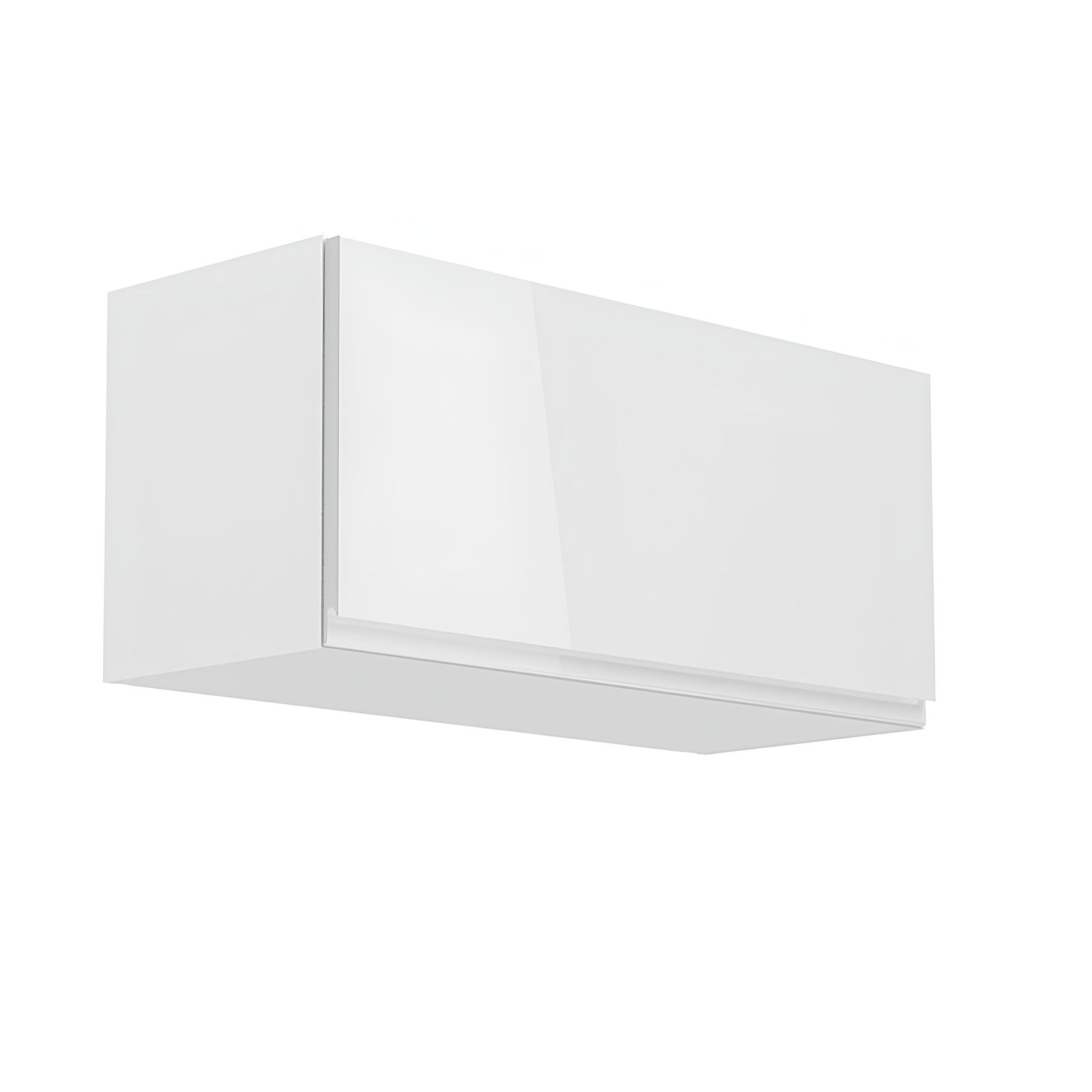 Horná skrinka, biela/biely extra vysoký lesk, AURORA G80K