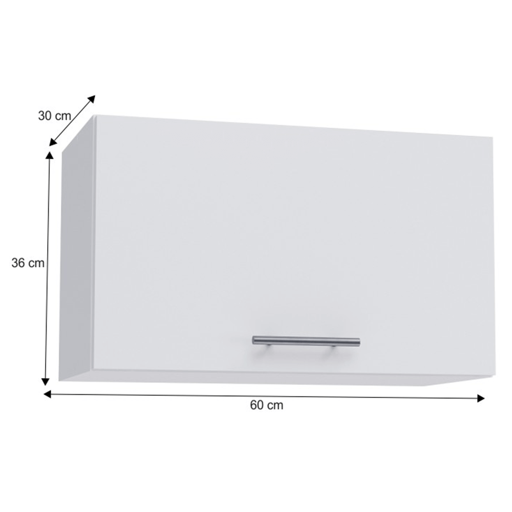 Horná skrinka, biela, FABIANA W - 60OK – Obrázok 3