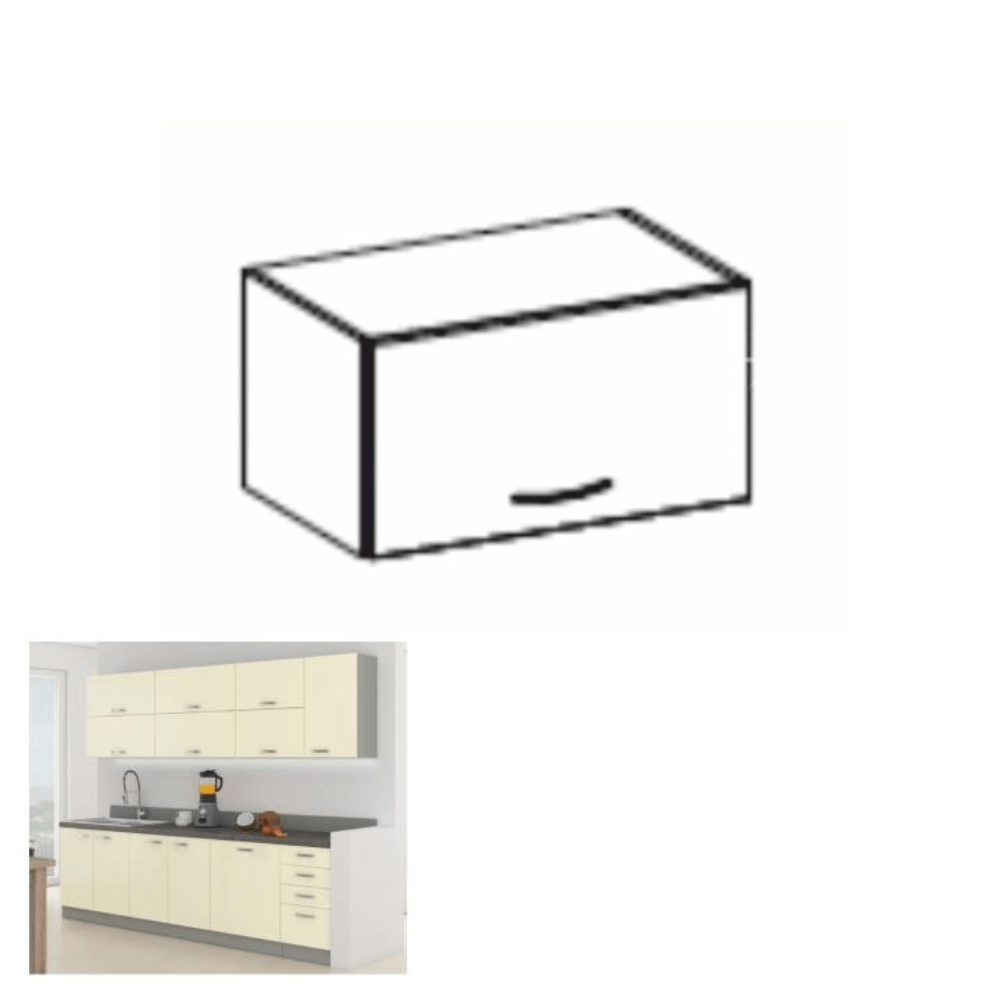 Skrinka horná, krém vysoký lesk, PRADO 60 OK-40 – Obrázok 2