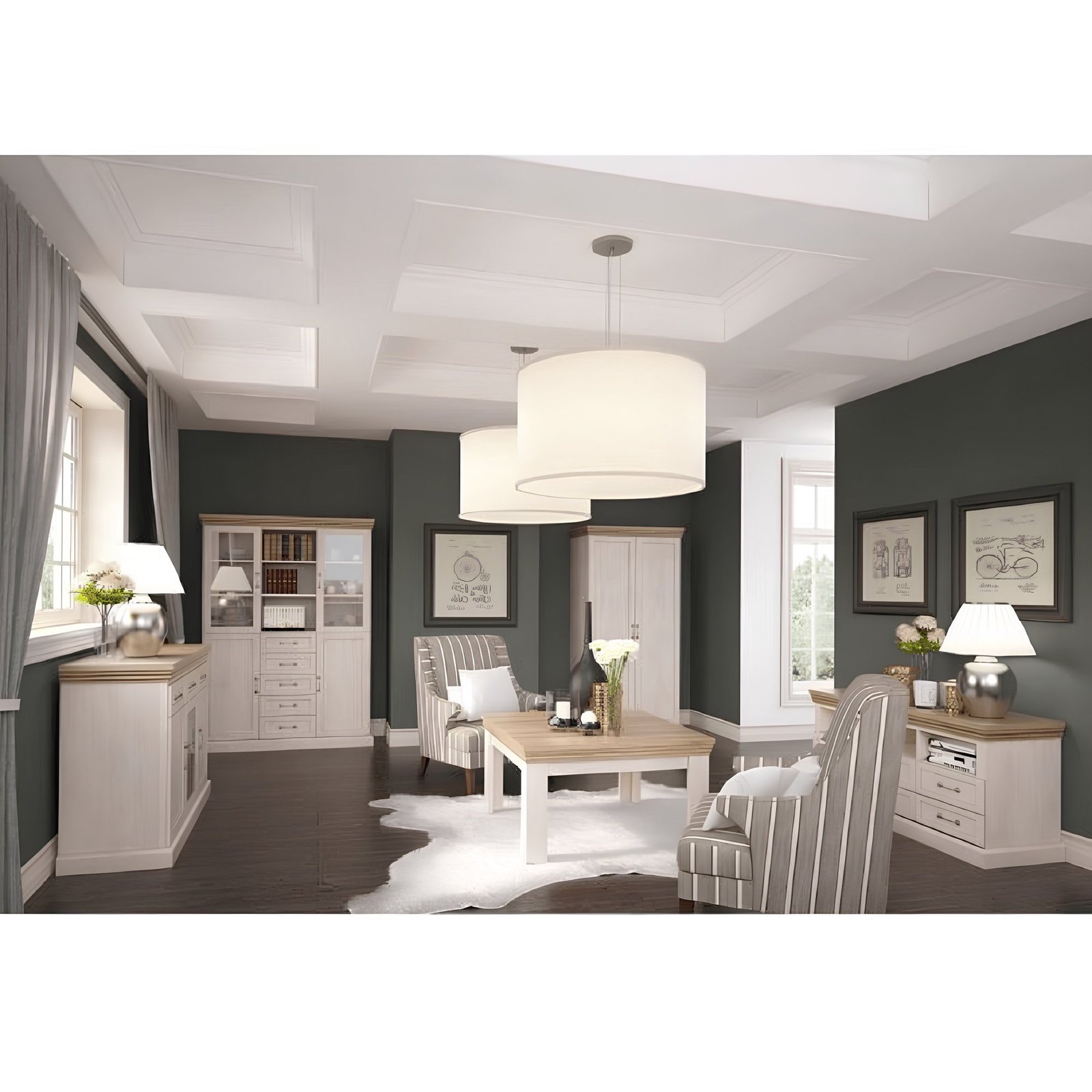 Skriňa, sosna nordická/dub divoký, ROYAL S1D – Obrázok 2