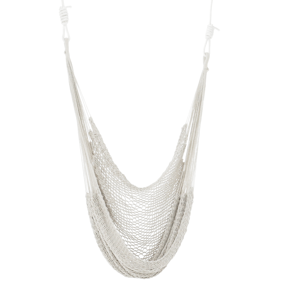 Závesné hojdacie kreslo, biela, KAZAN