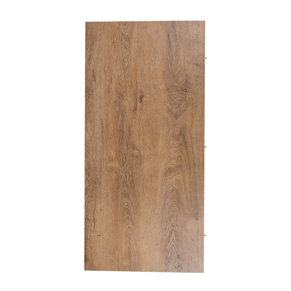 Jedálenský stôl, rozkladací, dub lefkas tmavý, 160-203x90 cm, MONTANA STW – Obrázok 8