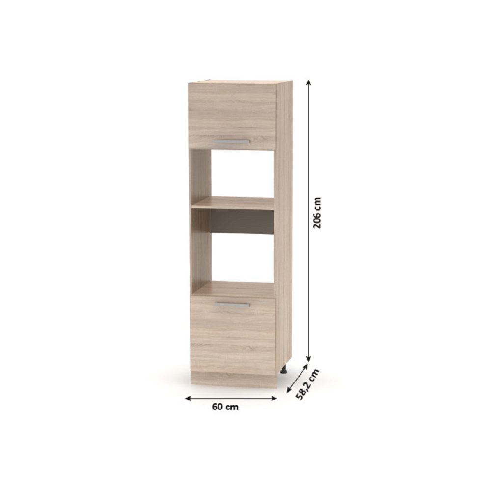 Vstavaná skrinka, dub sonoma, NOVA PLUS NOPL-084-00 – Obrázok 2