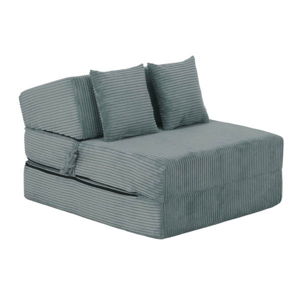 Skladací matrac/kreslo, 2v1, mentolová, PELOS