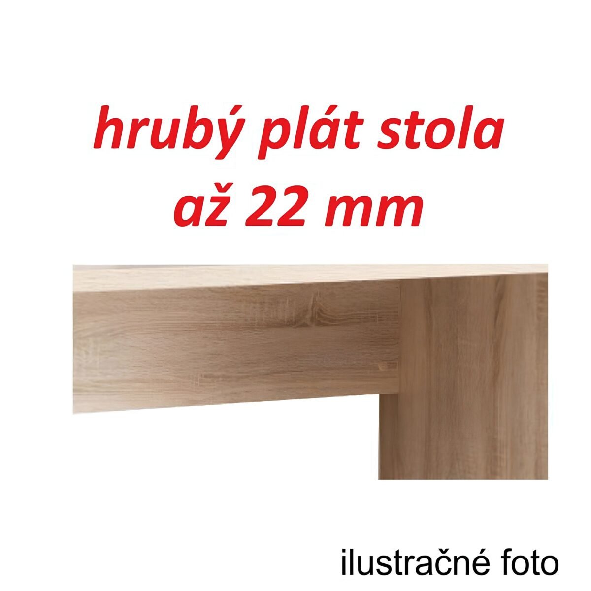 Písací stôl, biela, EGON - Image 2