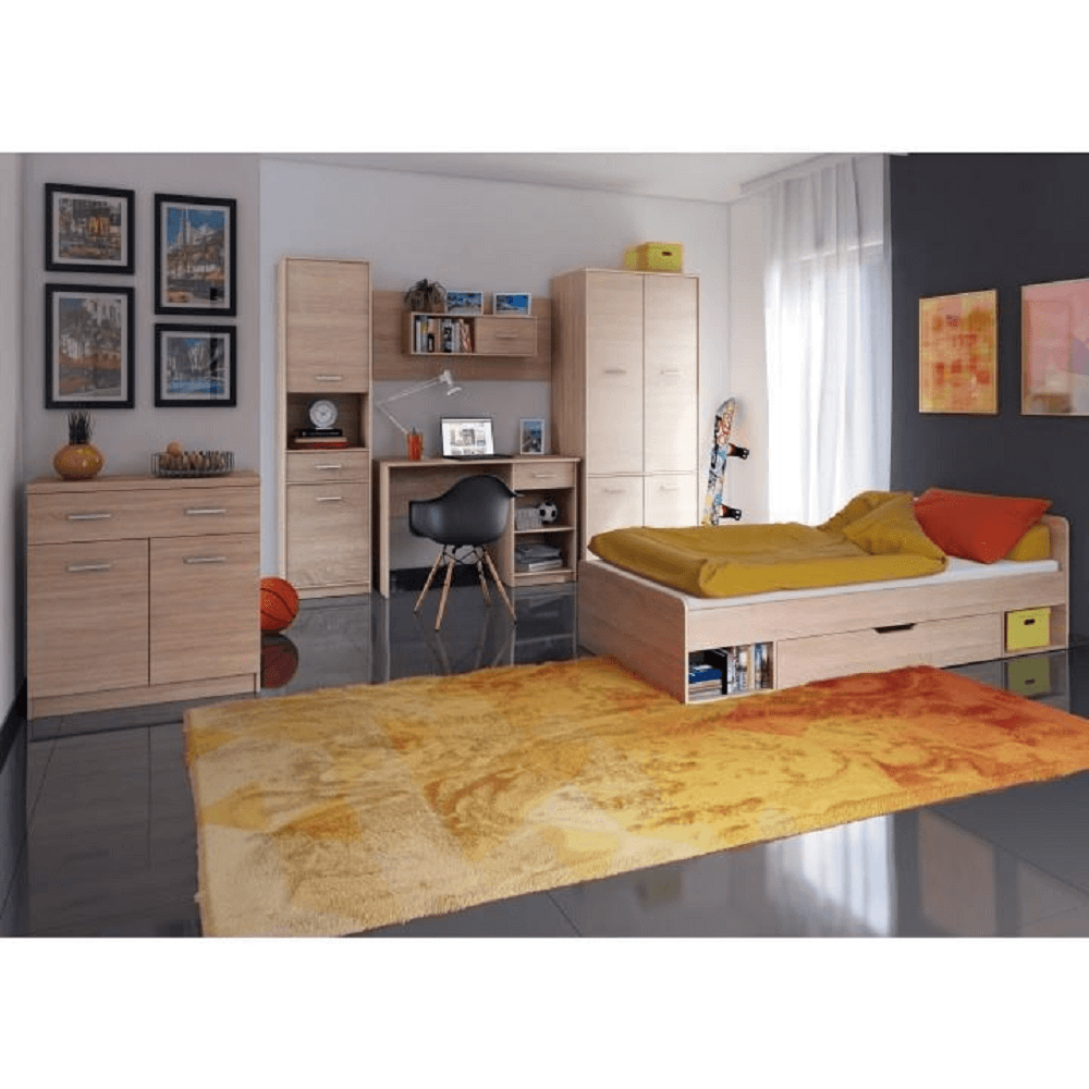 Posteľ 1S/90, dub sonoma, TEYO – Obrázok 15