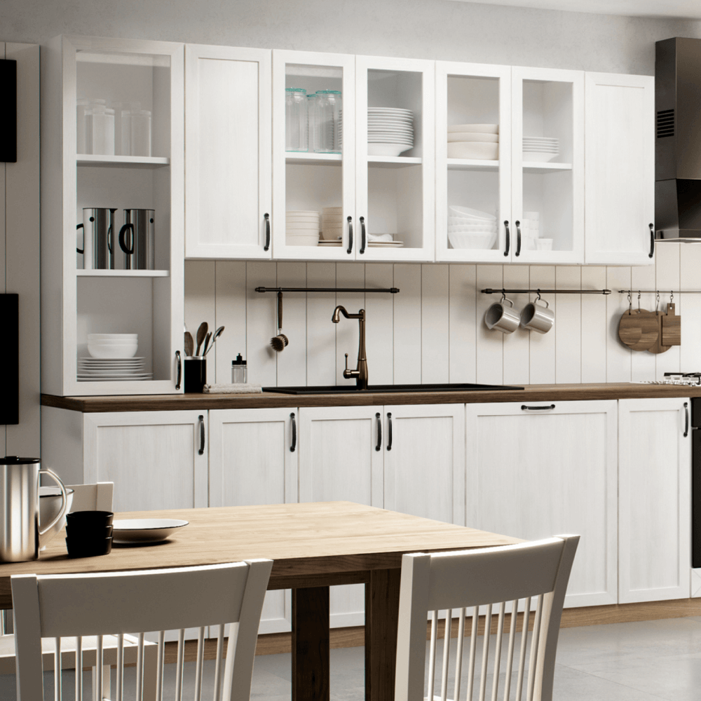 Horná skrinka, biela/sosna nordická, ROYAL G60 – Obrázok 5