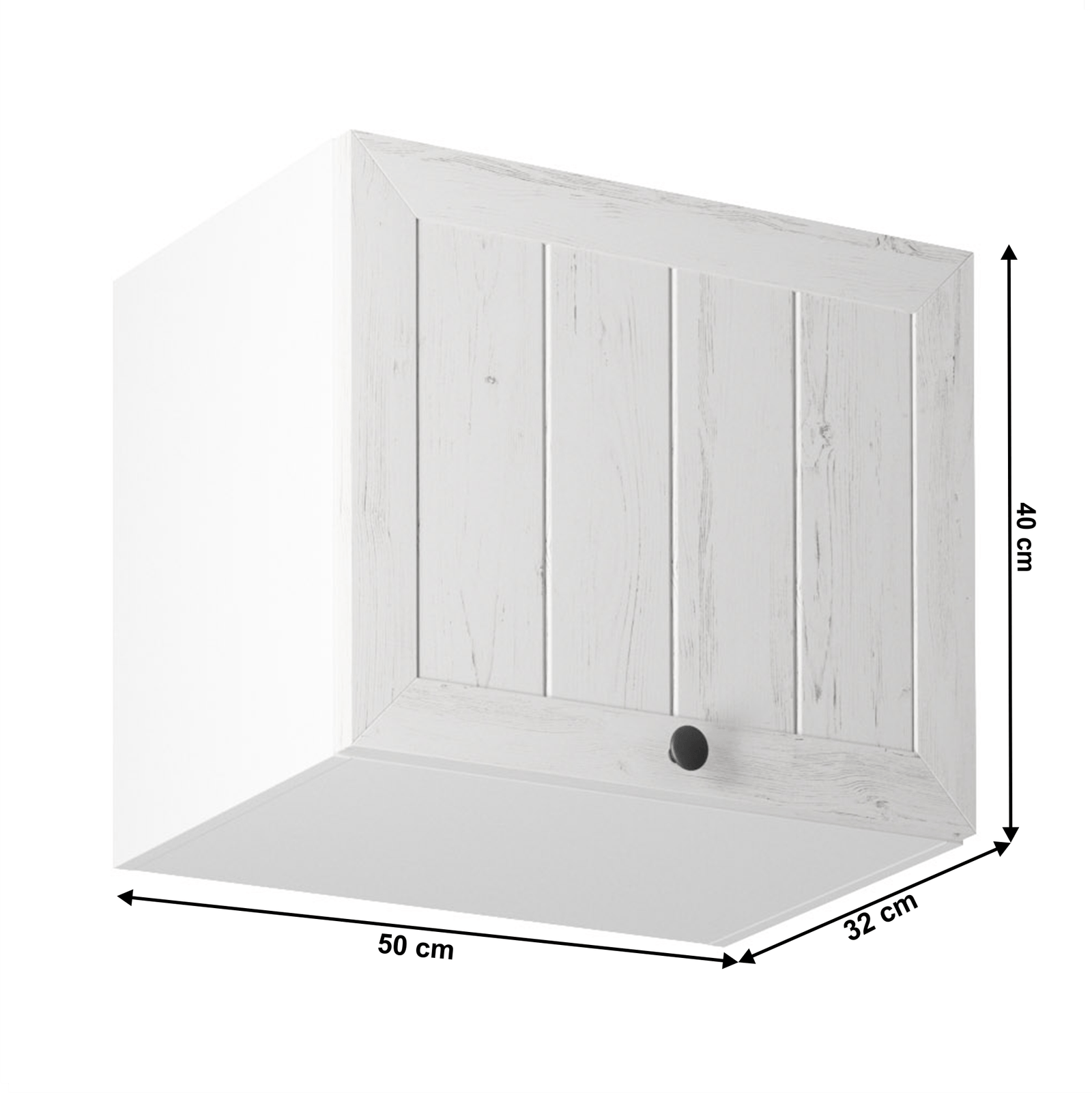 Horná skrinka G50K, biela/sosna andersen, PROVANCE – Obrázok 4