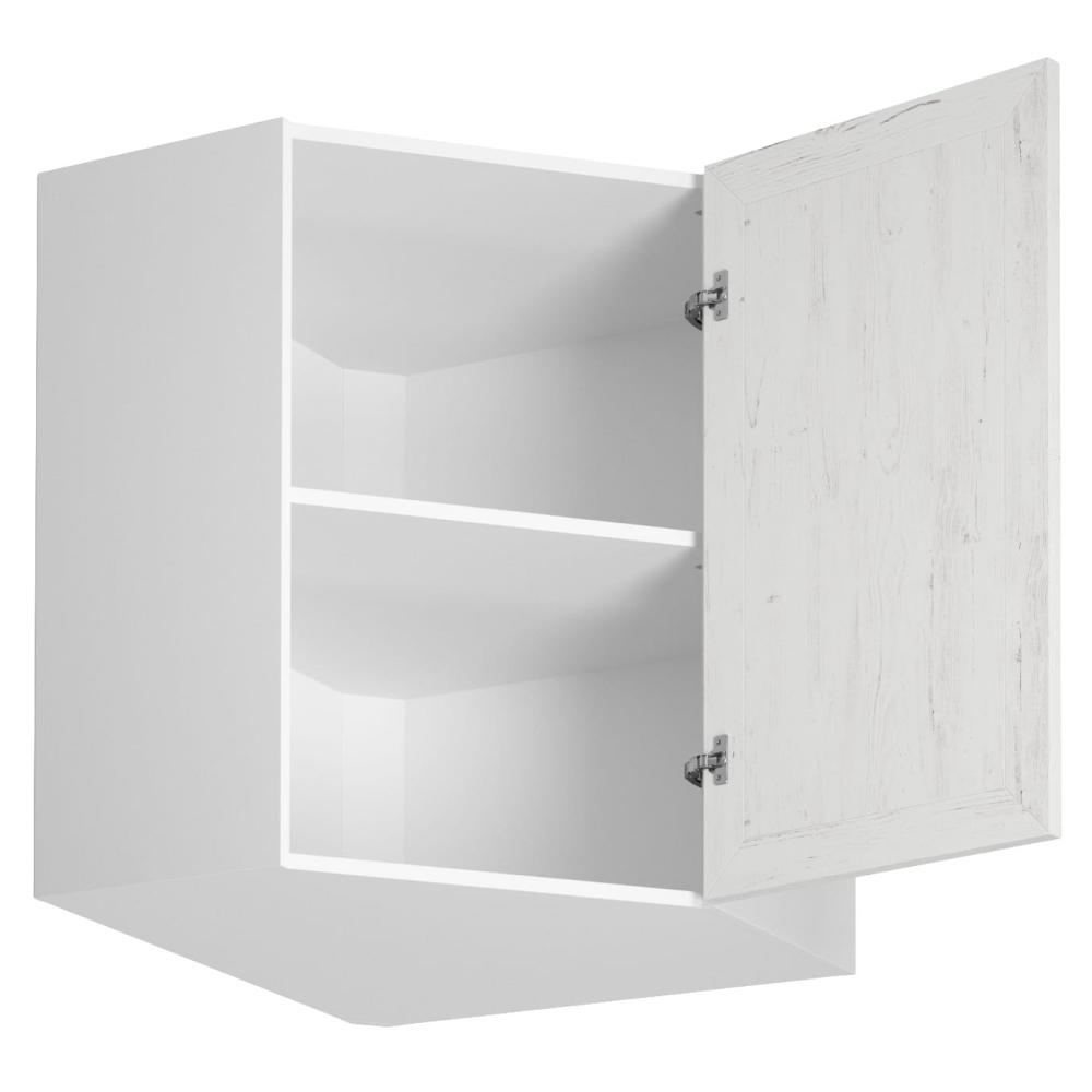 Horná rohová skrinka G60N, biela/sosna andersen, pravá, PROVANCE – Obrázok 3