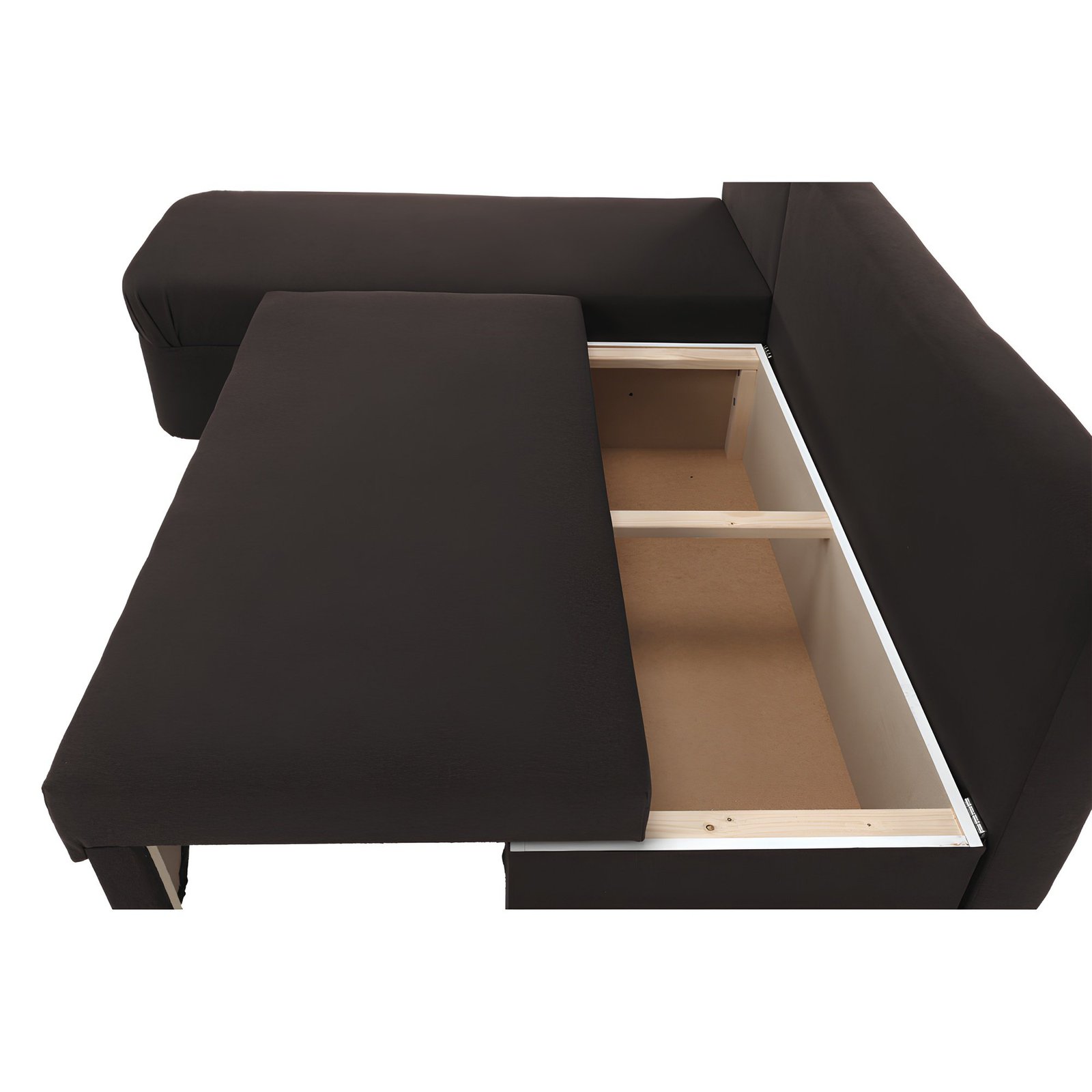 Rohová sedacia súprava, hnedá mix, POLARIS NEW – Obrázok 11