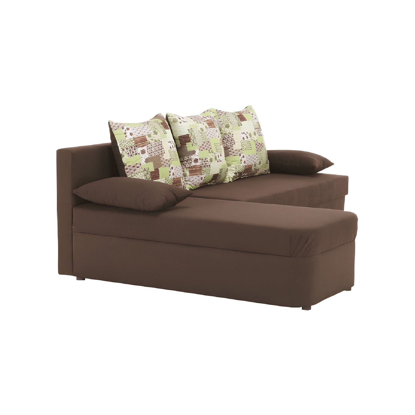 Rohová sedacia súprava, hnedá mix, POLARIS NEW – Obrázok 6