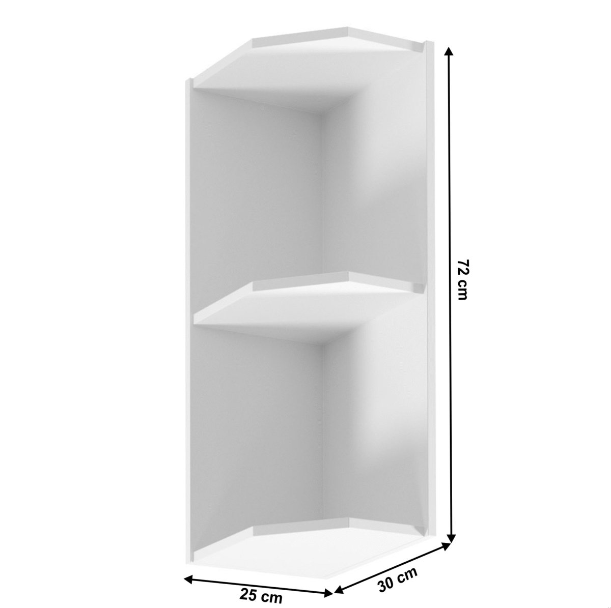 Horná rohová skrinka, biela, ROYAL G25PZ - Image 6