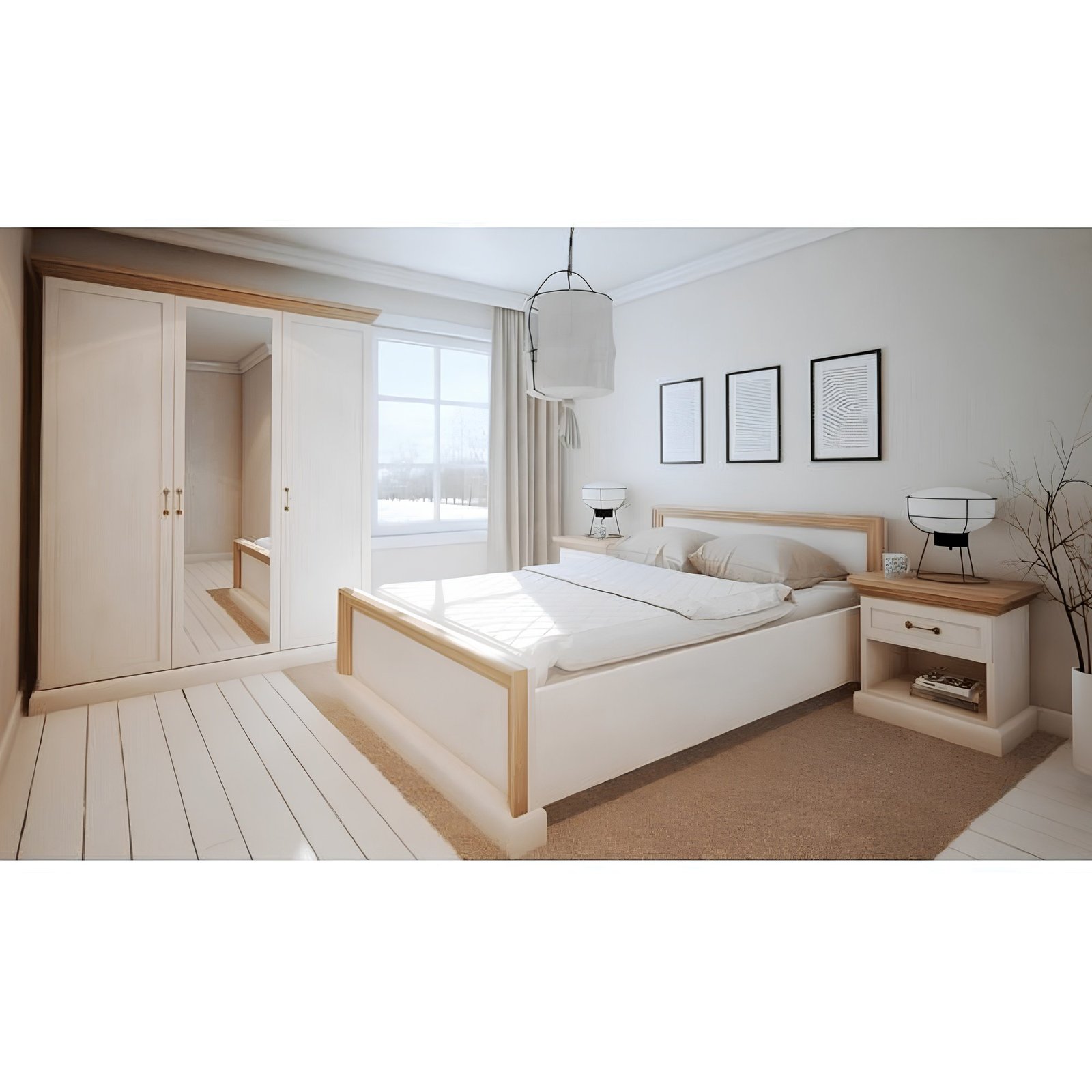 Skriňa, sosna nordická/ dub divoký, ROYAL S3D – Obrázok 2