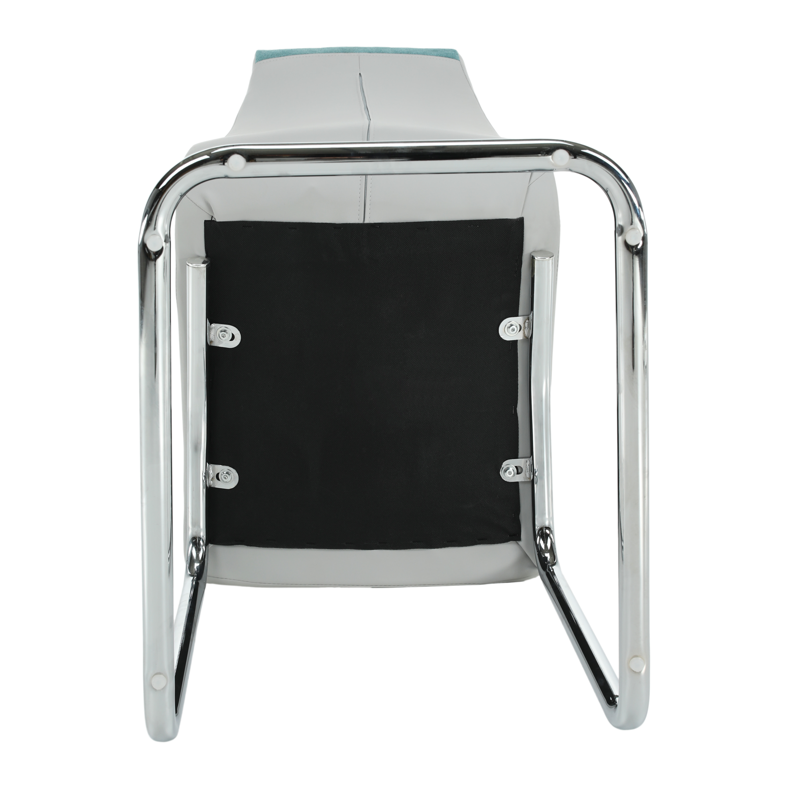 Jedálenská stolička, mentolová/sivá/chróm, SALOMA NEW – Obrázok 6