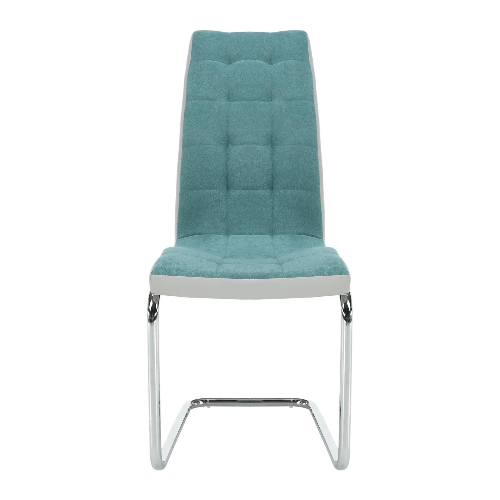 Jedálenská stolička, mentolová/sivá/chróm, SALOMA NEW – Obrázok 7
