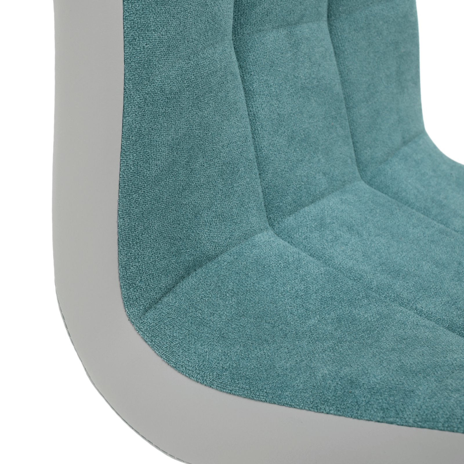 Jedálenská stolička, mentolová/sivá/chróm, SALOMA NEW – Obrázok 8