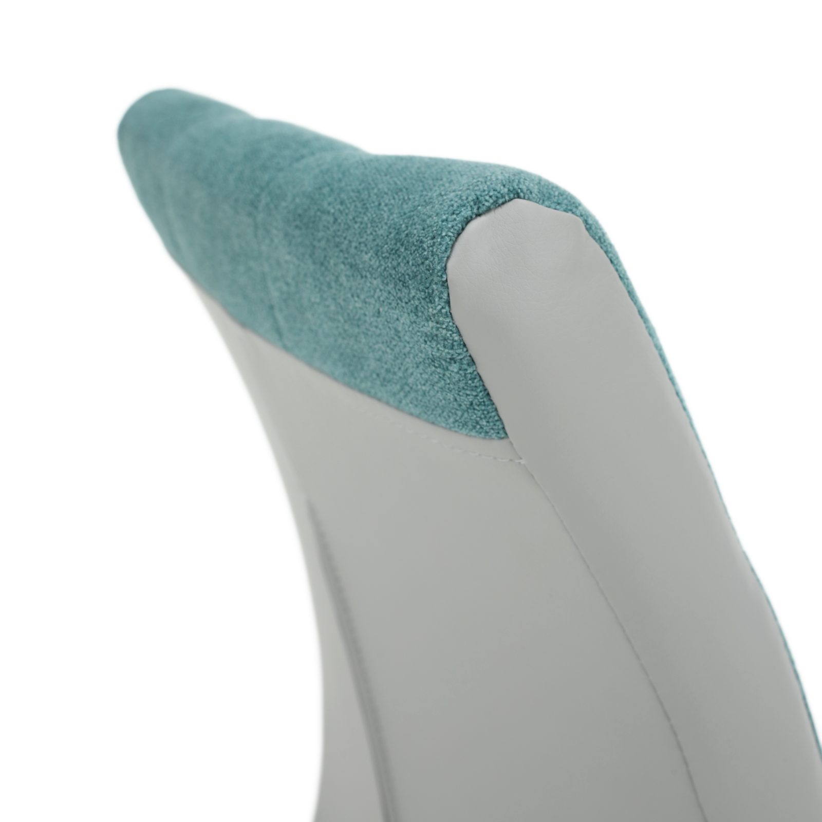 Jedálenská stolička, mentolová/sivá/chróm, SALOMA NEW – Obrázok 9