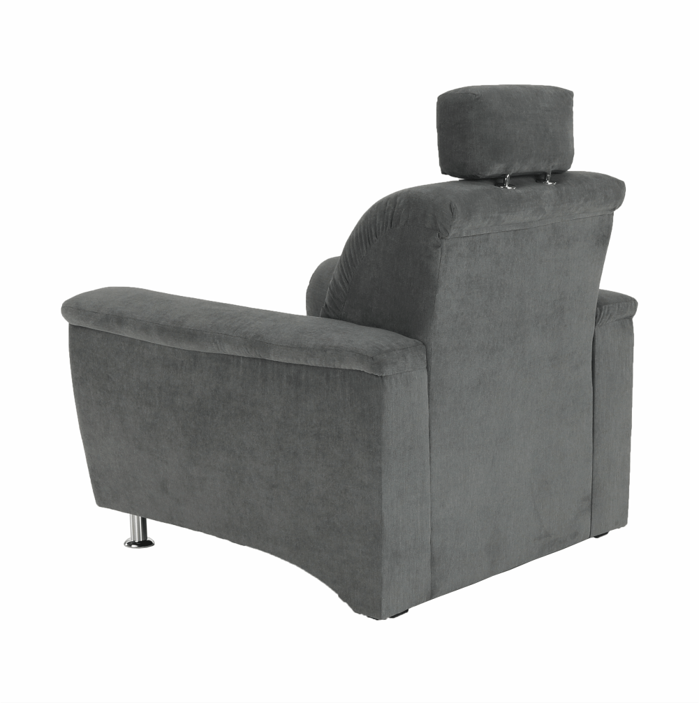 Kreslo, sivá látka, SANTIAGO – Obrázok 3