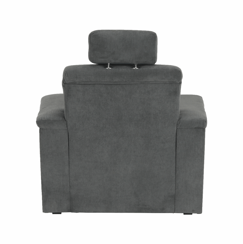 Kreslo, sivá látka, SANTIAGO – Obrázok 4