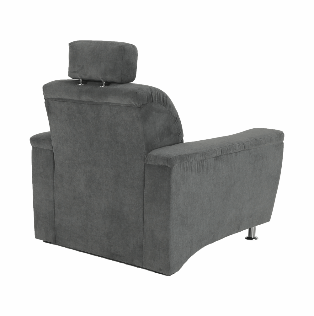 Kreslo, sivá látka, SANTIAGO – Obrázok 5