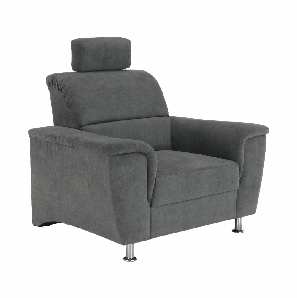 Kreslo, sivá látka, SANTIAGO – Obrázok 7