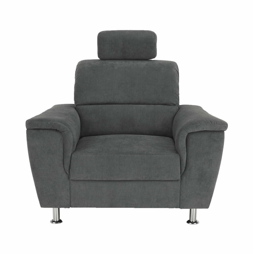 Kreslo, sivá látka, SANTIAGO – Obrázok 8