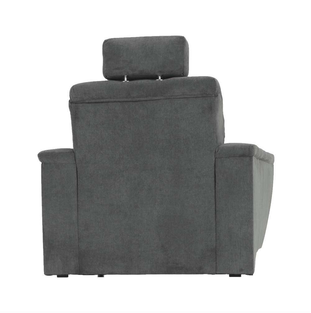 Kreslo, sivá látka, SANTIAGO – Obrázok 9