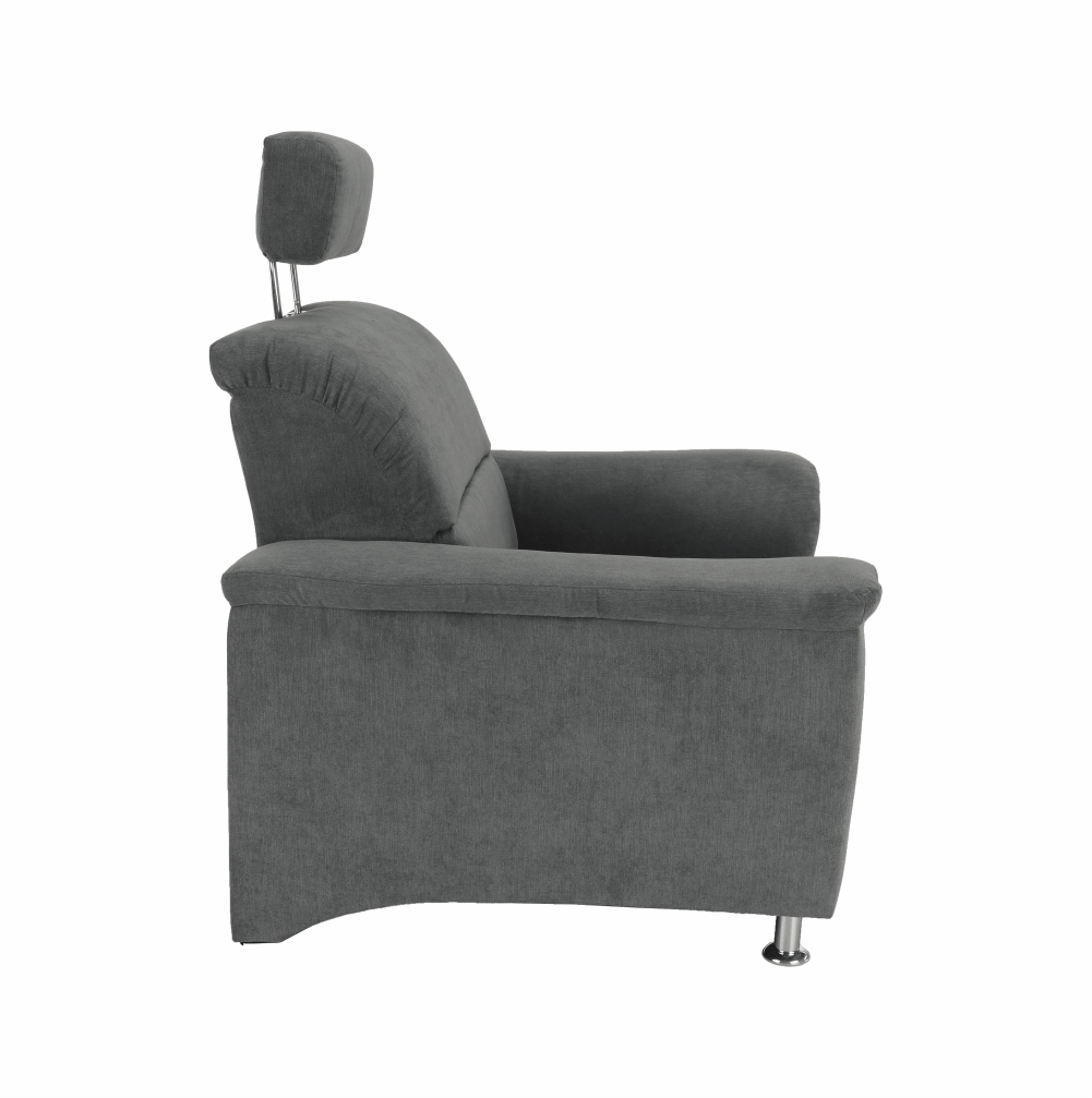 Kreslo, sivá látka, SANTIAGO – Obrázok 14