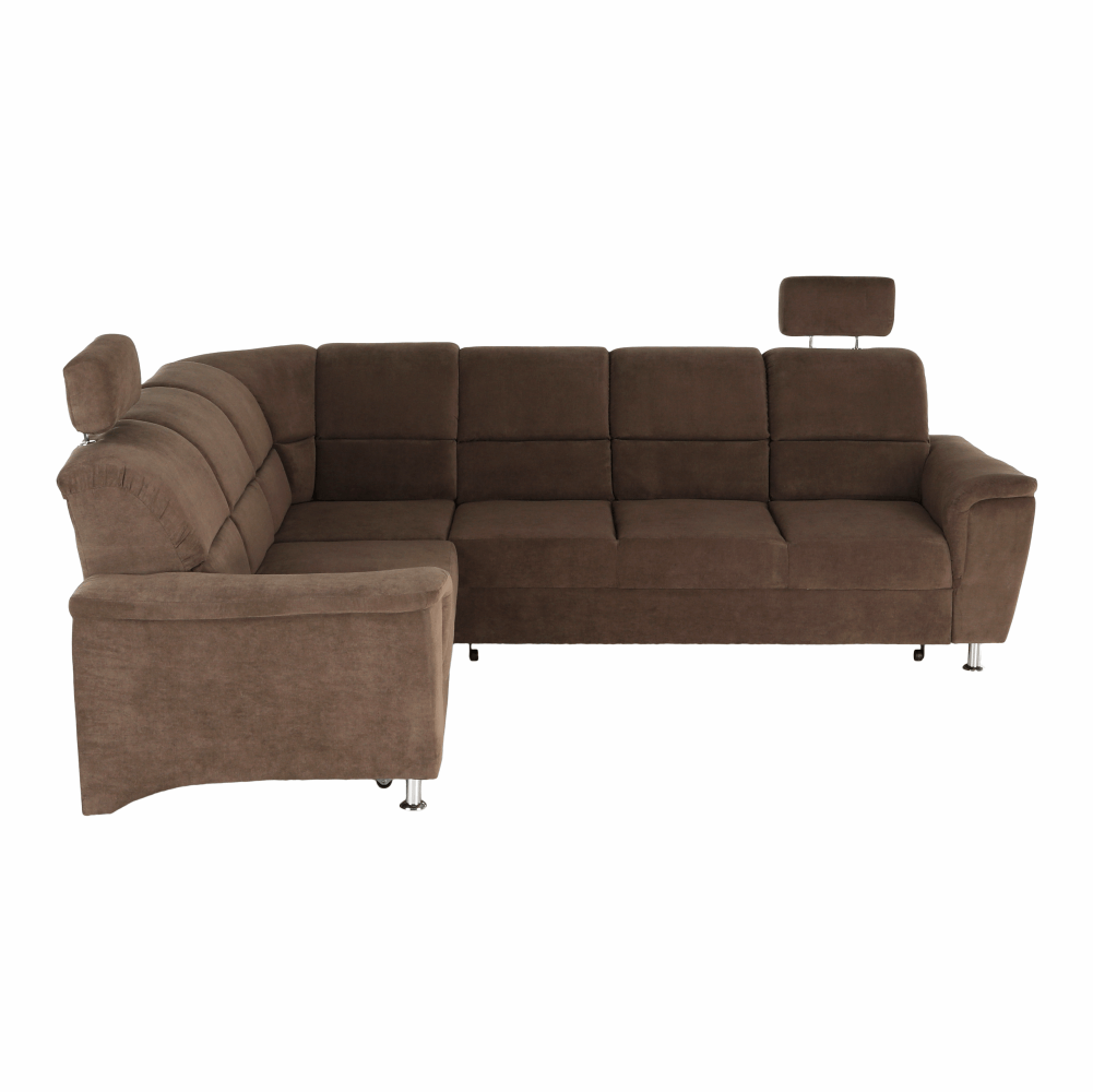 Rozkladacia sedacia súprava, hnedá látka, ľavá, SANTIAGO – Obrázok 17