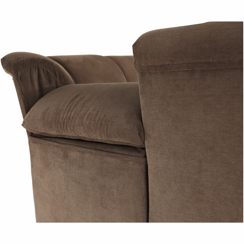 Rozkladacia sedacia súprava, hnedá látka, ľavá, SANTIAGO – Obrázok 7