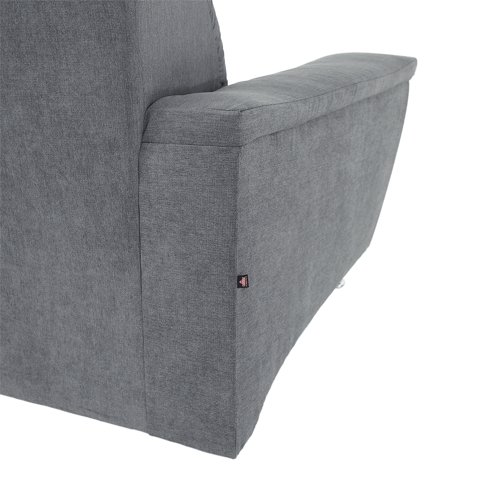 Rozkladacia sedacia súprava, sivá látka, pravá, SANTIAGO – Obrázok 20