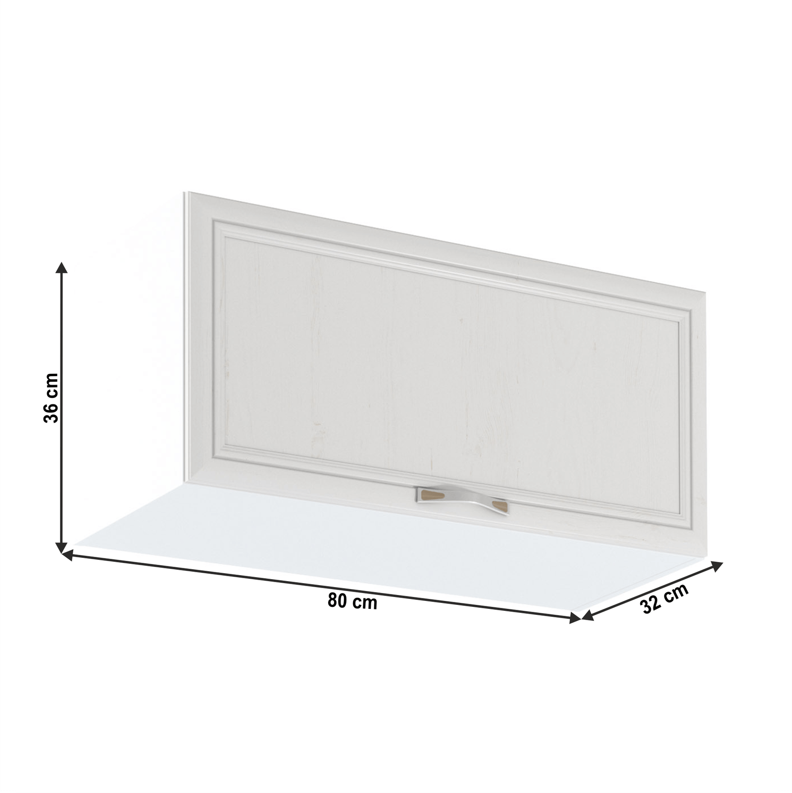 Horná skrinka G80K, biela/sosna Andersen, SICILIA – Obrázok 2