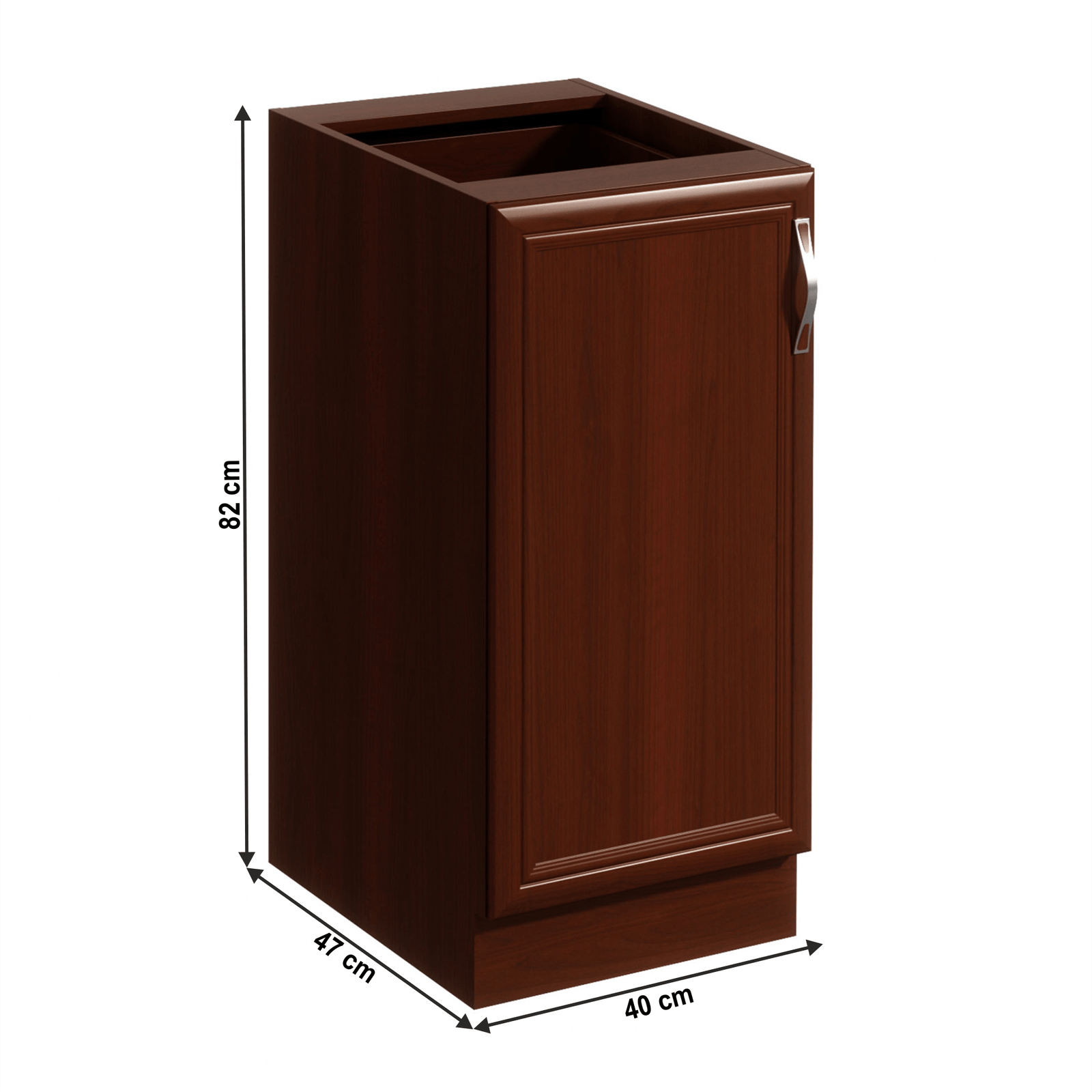 Dolná skrinka D40, ľavá, orech Milano, SICILIA – Obrázok 4