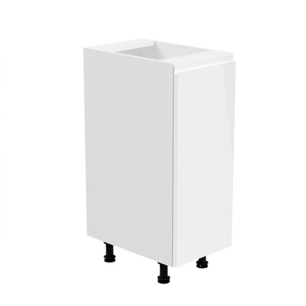 Spodná skrinka, biela/biela extra vysoký lesk, pravá, AURORA D30