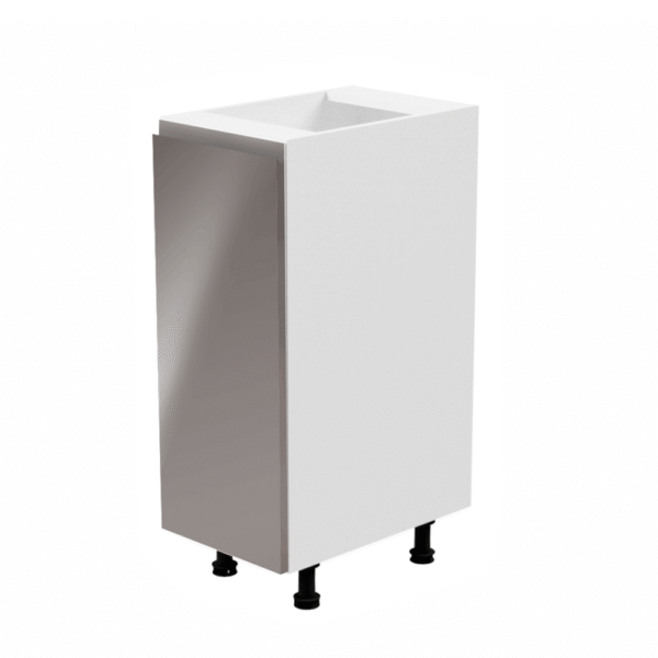 Spodná skrinka, biela/sivá extra vysoký lesk, ľavá, AURORA D30